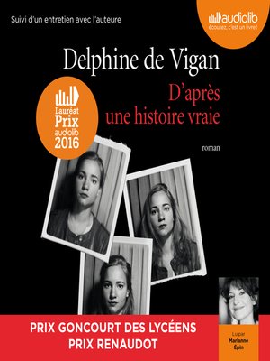 D'après une histoire vraie - Audiobook